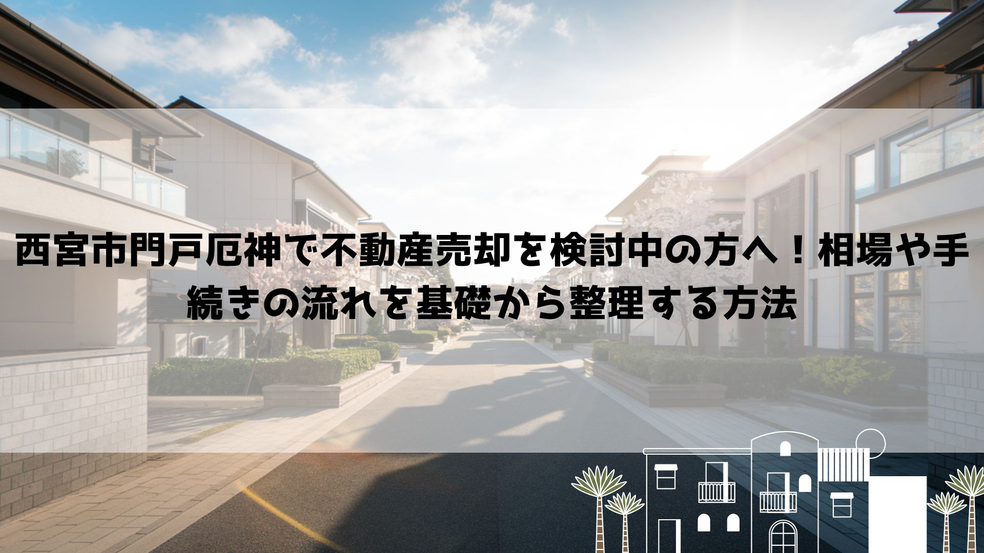 西宮市門戸厄神で不動産売却を検討中の方へ！相場や手続きの流れ...の画像