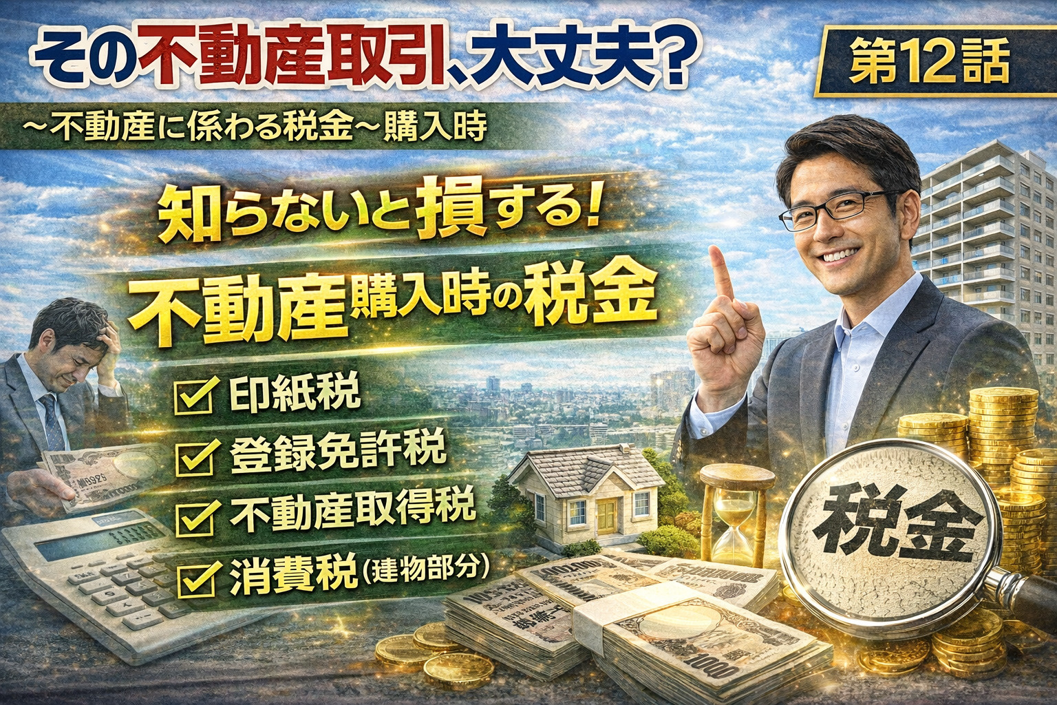 ～不動産に係わる税金～ 購入時 その不動産取引、大丈夫？ 第...の画像