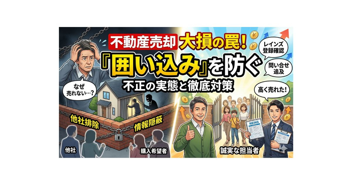 【要注意】不動産売却の囲い込みとは？知らないと損する仕組みと...の画像