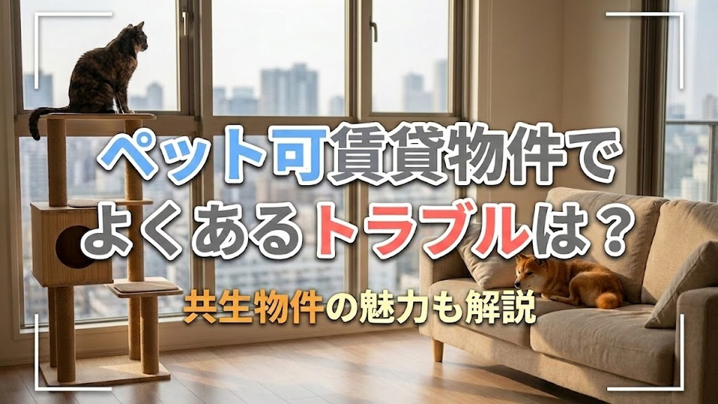 ペット可賃貸物件でよくあるトラブルは？共生物件の魅力も解説の画像