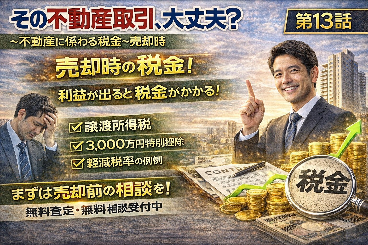 ～不動産に係わる税金～　売却時　　その不動産取引、大丈夫？ ...の画像