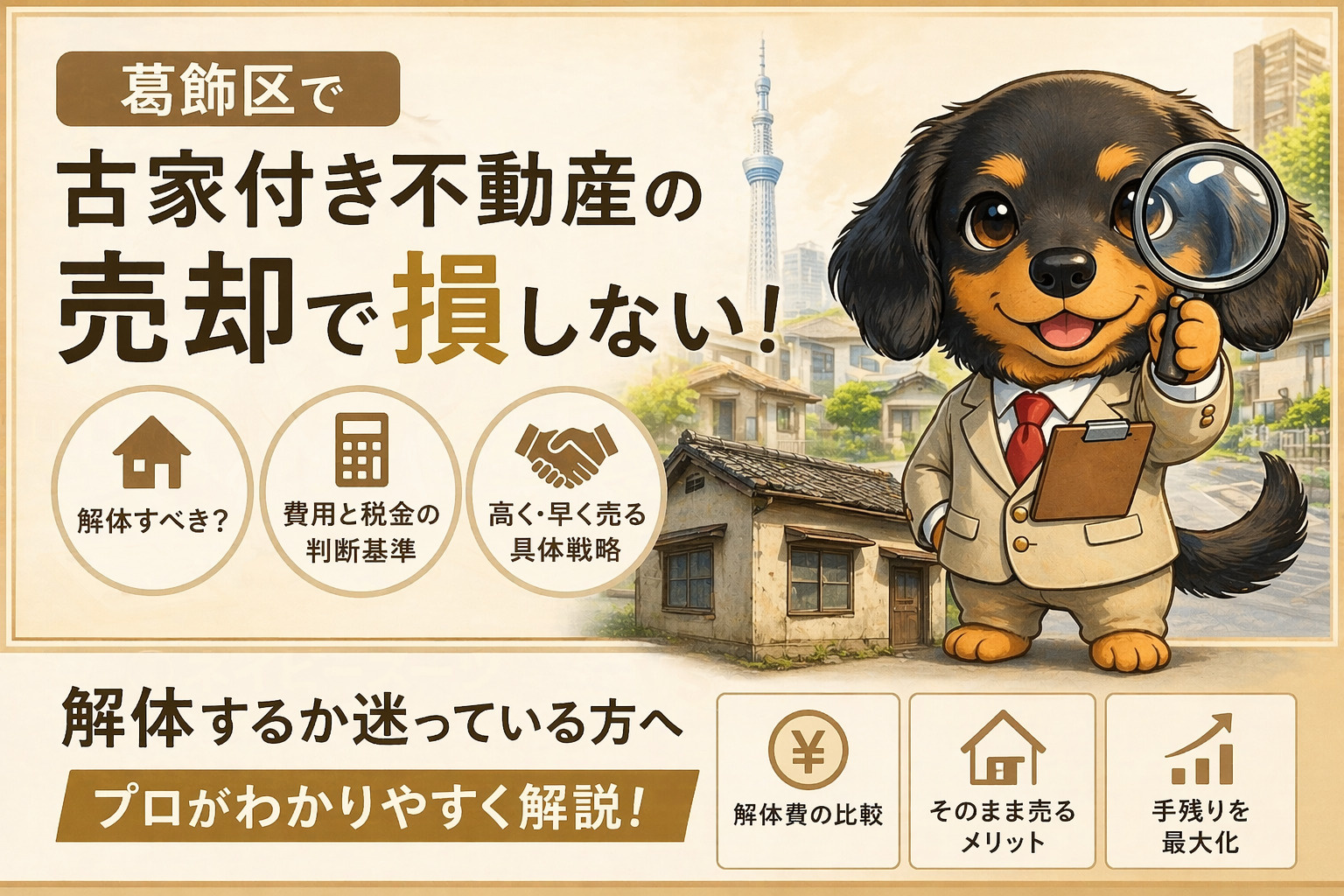 【葛飾区 古家付き不動産 売却】解体すべき？そのまま売るべき...の画像