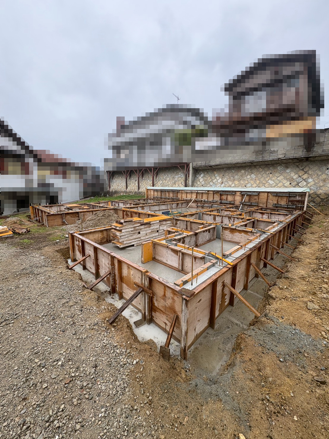 垂水区戸建　基礎工事の画像
