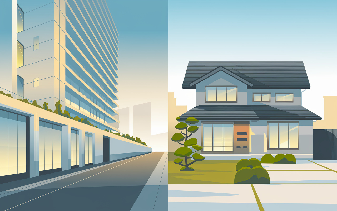 都心マンションと郊外戸建どちらを選ぶ？資産性と利便性を比較し...の画像
