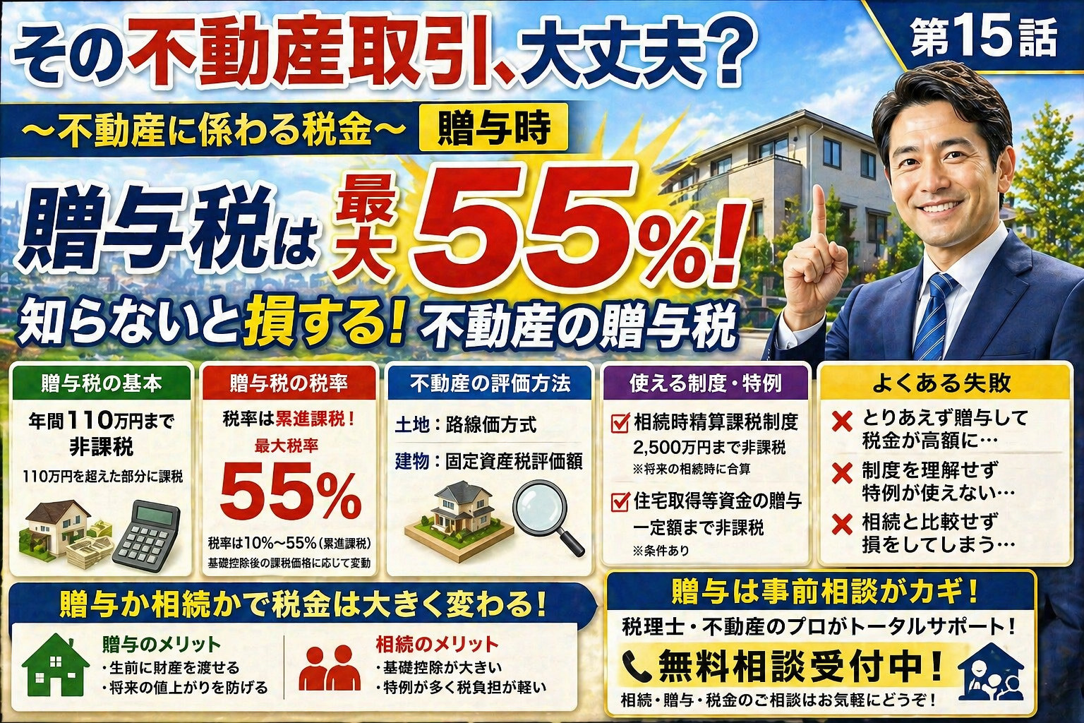 ～不動産に係わる税金～贈与時 その不動産取引、大丈夫？ 第１...の画像