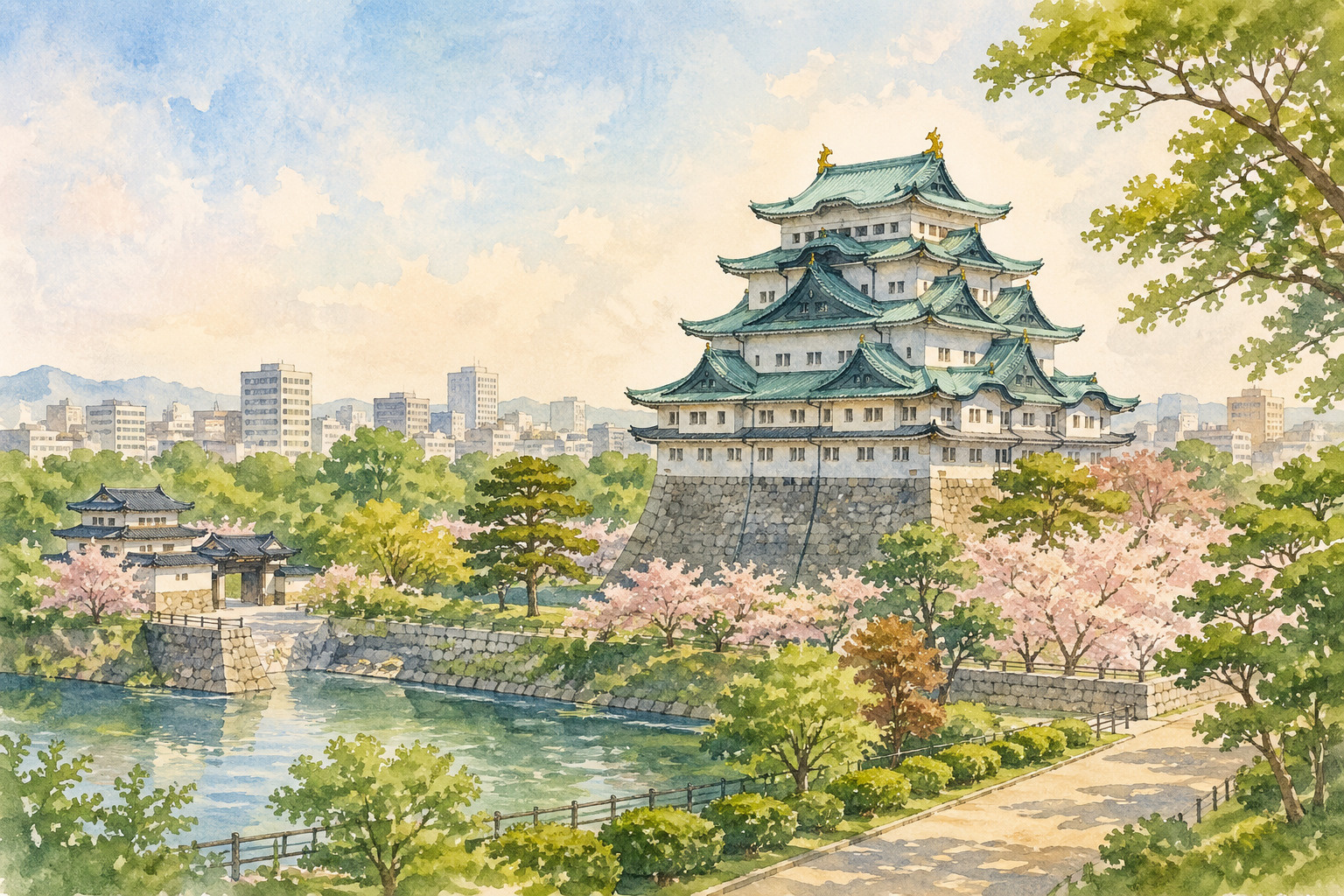 名古屋のランドマーク紹介「名古屋城」の画像