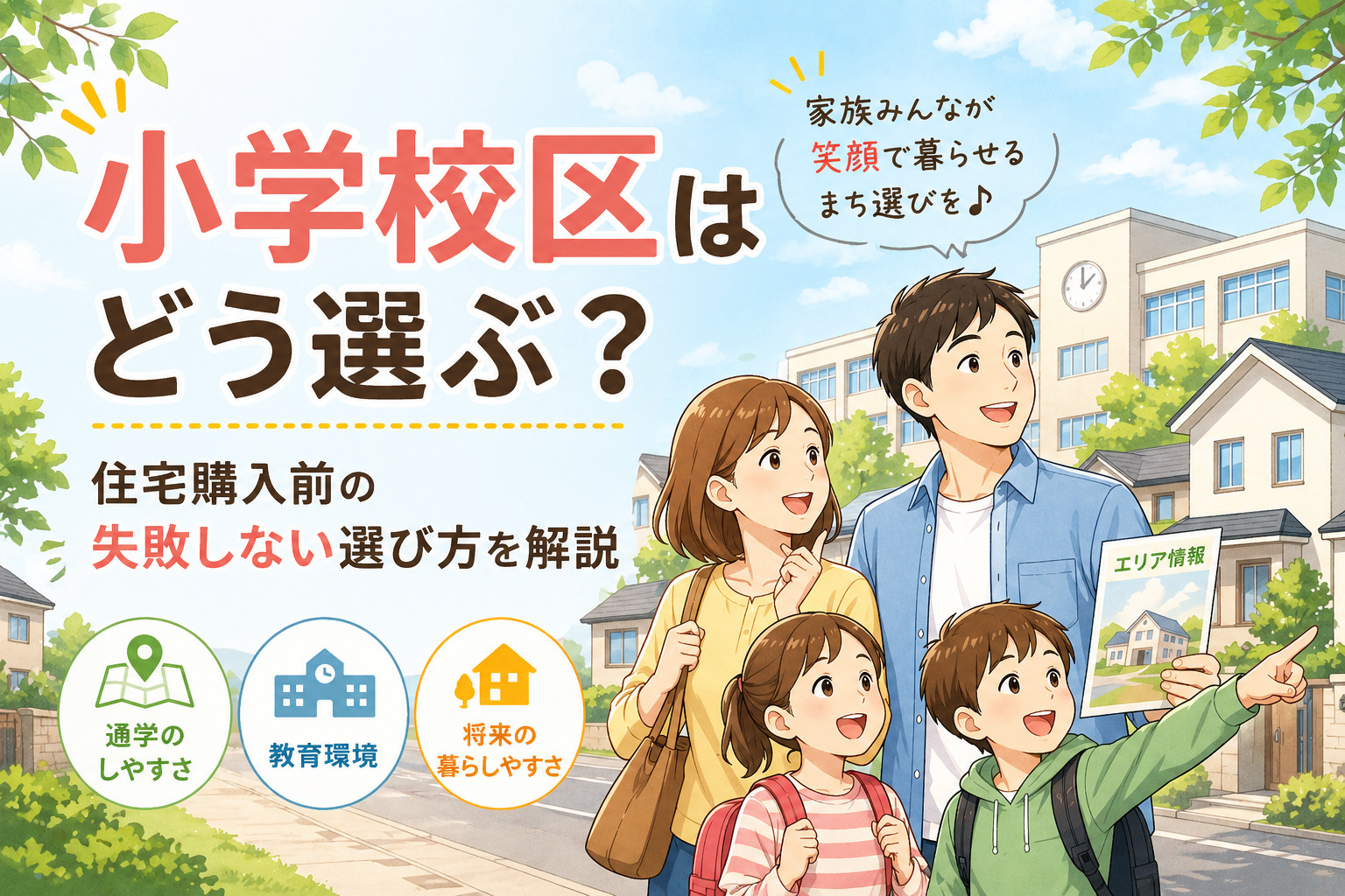 八代市で小学校区はどう選ぶ？住宅購入前の失敗しない選び方を解...の画像