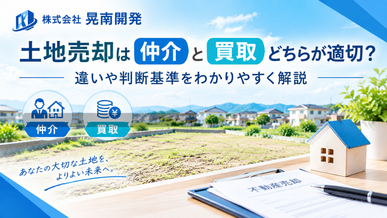 鹿沼市の土地売却は仲介と買取どちらが適切？違いや判断基準をわ...の画像