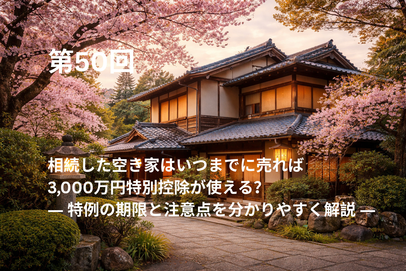 相続した空き家はいつまでに売れば3,000万円特別控除が使え...の画像