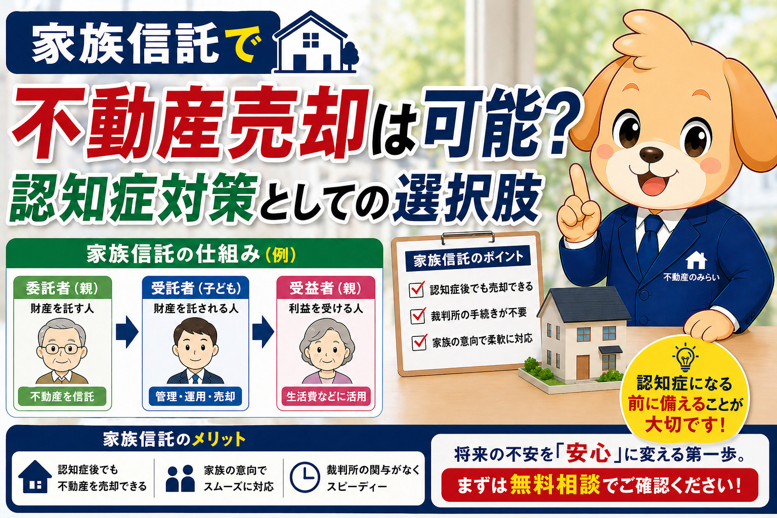 家族信託で不動産売却は可能？認知症対策としての現実的な選択肢...の画像