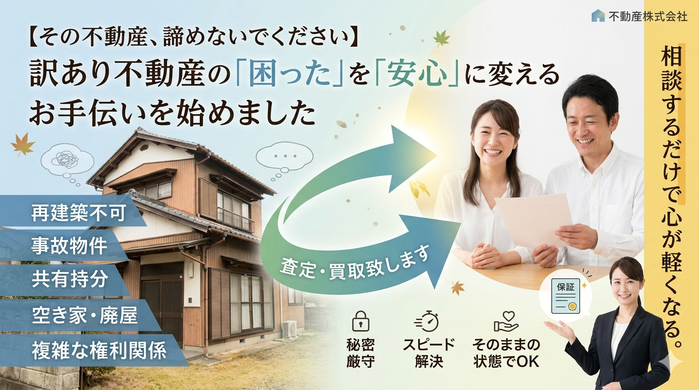 【その不動産、諦めないでください】訳あり物件の「困った」を「...の画像