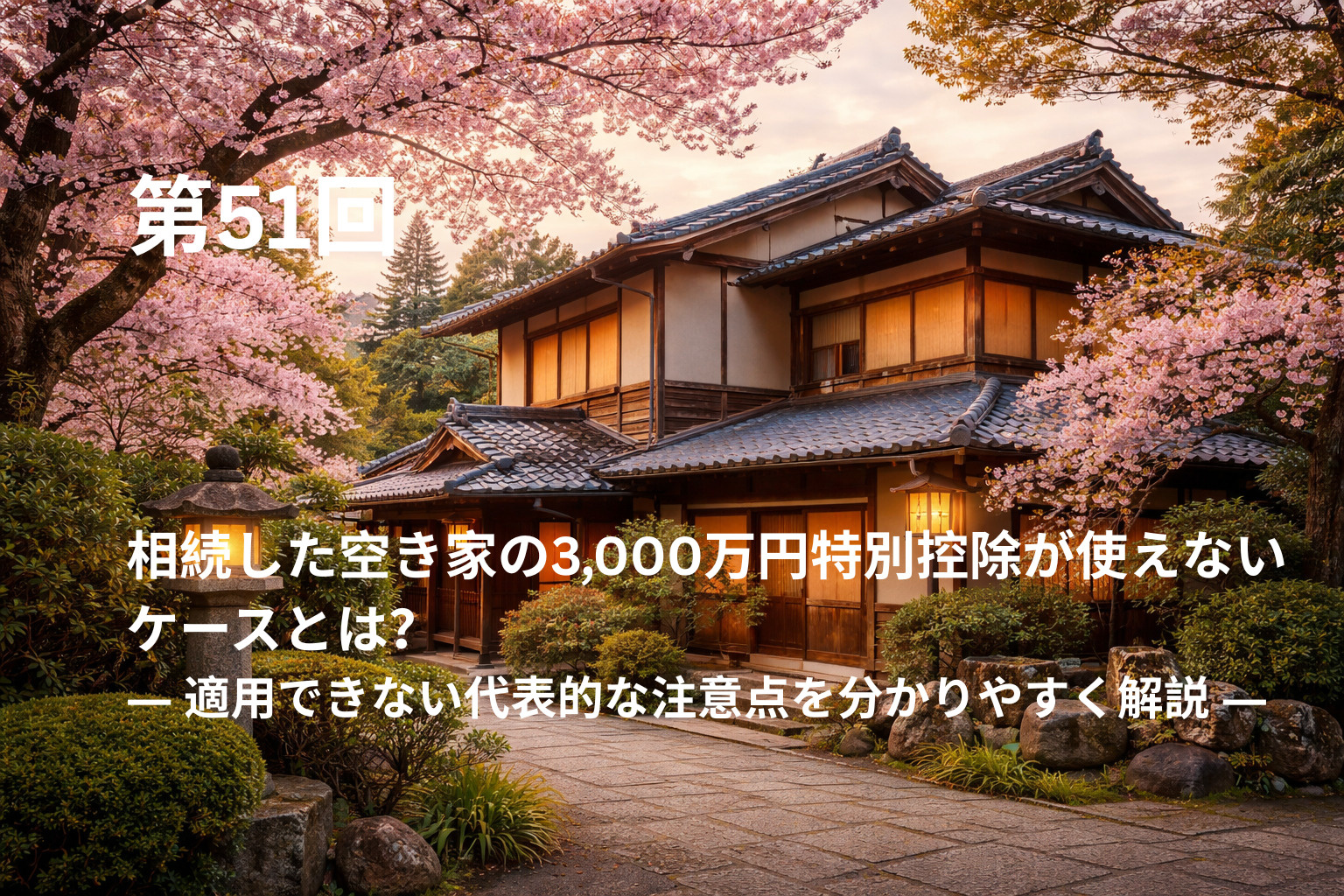 相続した空き家の3,000万円特別控除が使えないケースとは？...の画像