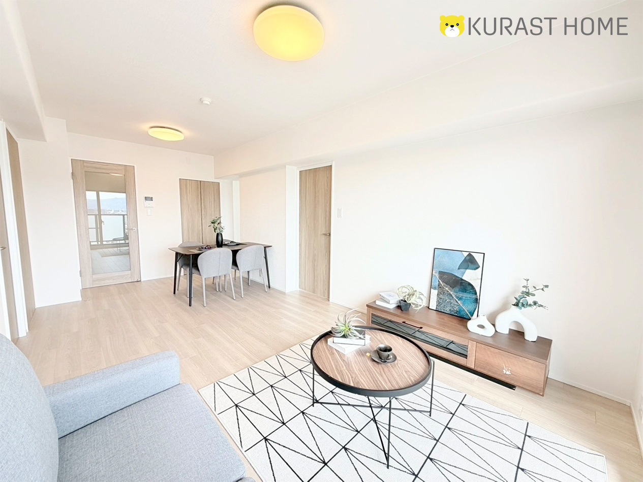 広々ルーフバルコニーが魅力的！ゆとりの間取りのリノベマンショ...の画像