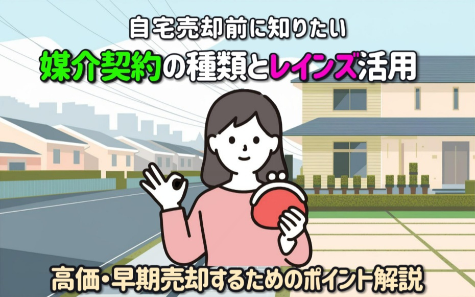 媒介契約の種類とレインズ活用で早期売却！自宅を高価売却するた...の画像
