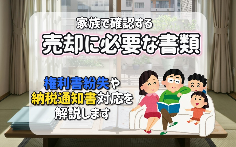 必要書類を家族で確認する売却準備のポイントは？権利書紛失や納...の画像
