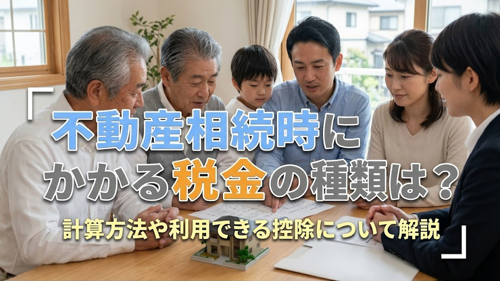 不動産相続時にかかる税金の種類は？計算方法や利用できる控除に...の画像