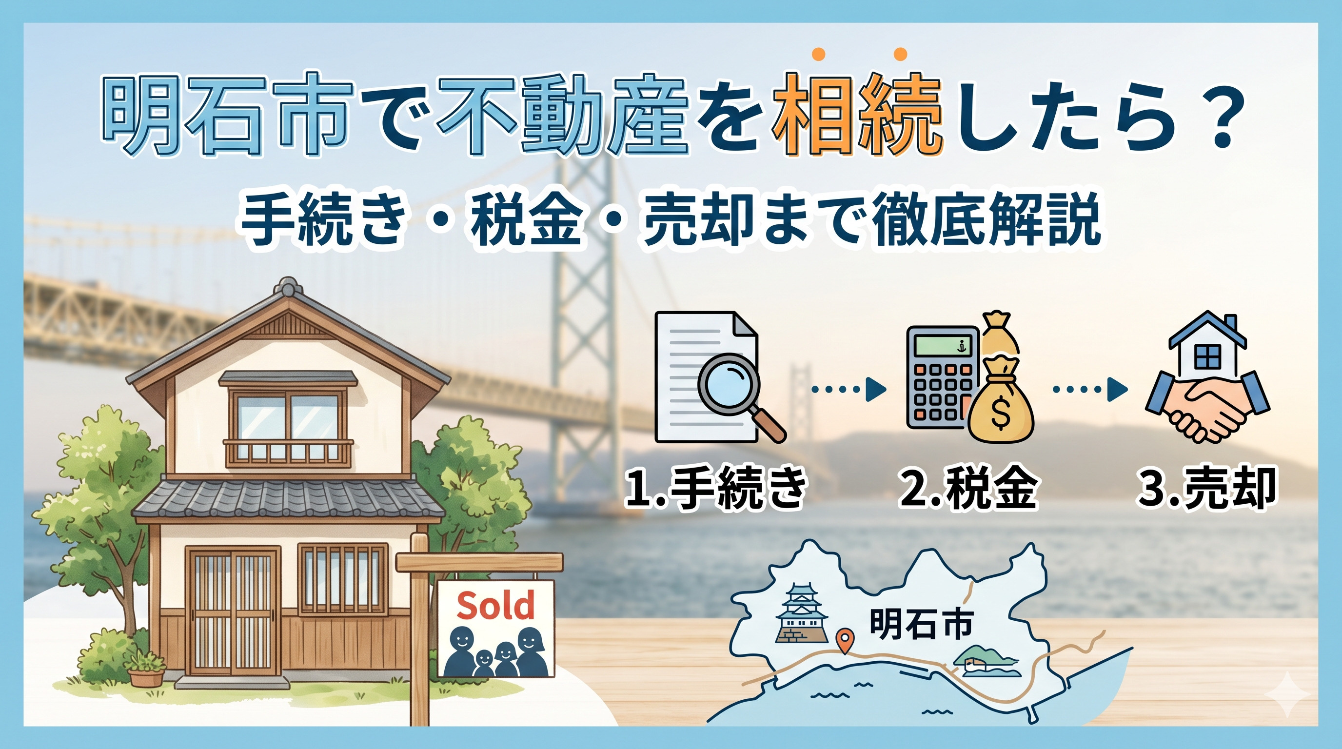 明石市で不動産を相続したら？ 手続き・税金・売却まで徹底解説...の画像
