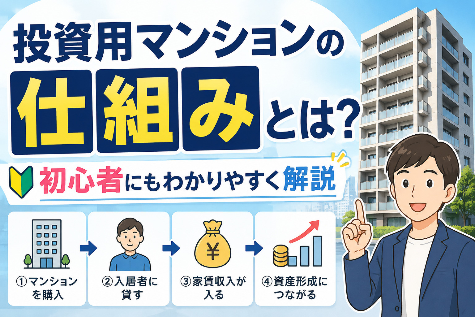 投資用マンションの仕組みとは？初心者にもわかりやすく解説の画像