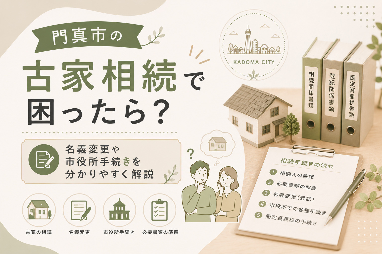門真市の古家相続で困ったら？名義変更や市役所手続きを分かりや...の画像