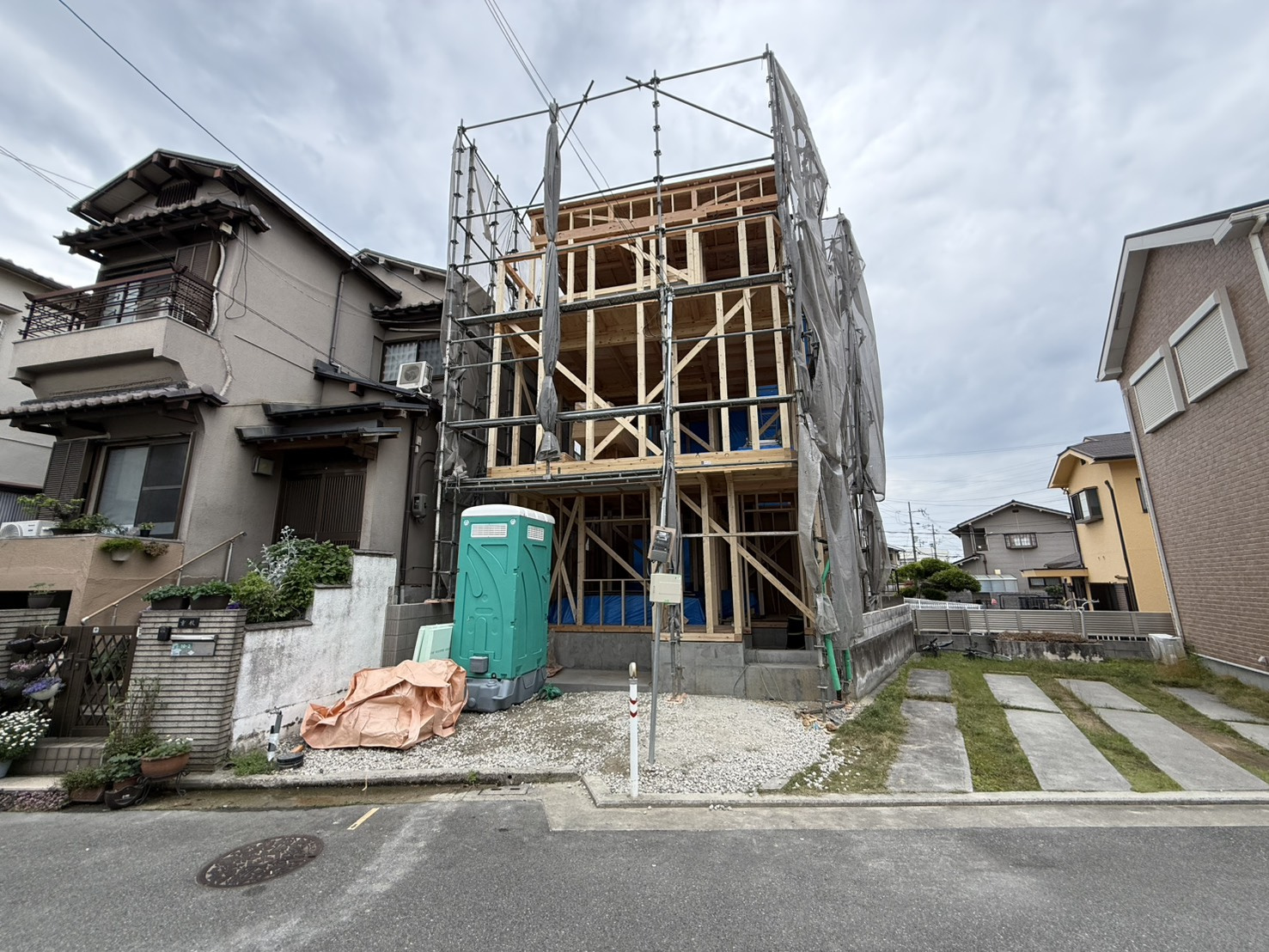 【新築建売】堺市中区土師町5丁の新築建売が上棟しました(^^...の画像
