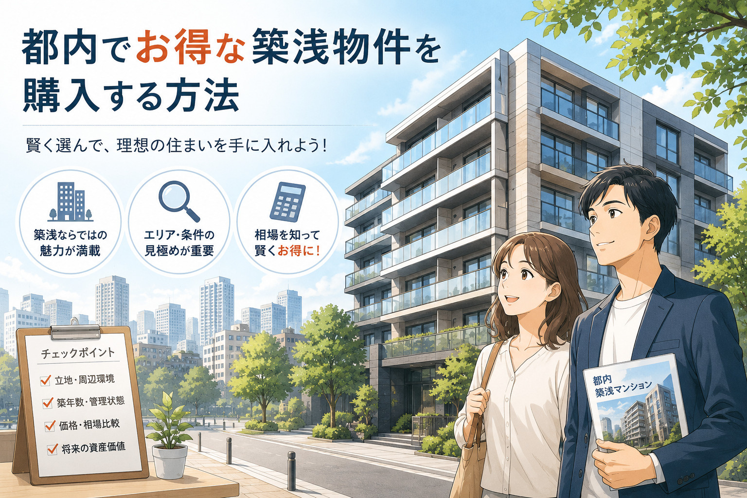 都内で“お得な築浅物件”を購入するには？失敗しない探し方と狙...の画像