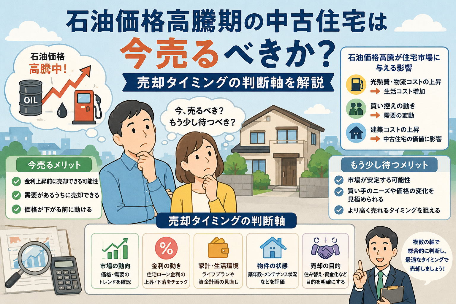石油価格高騰期の中古住宅は今売るべきか？売却タイミングの判断...の画像
