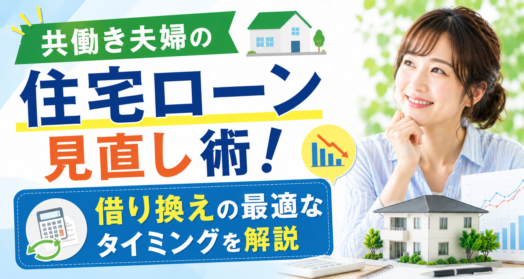 共働き夫婦の住宅ローン見直し術！借り換えの最適なタイミングを...の画像