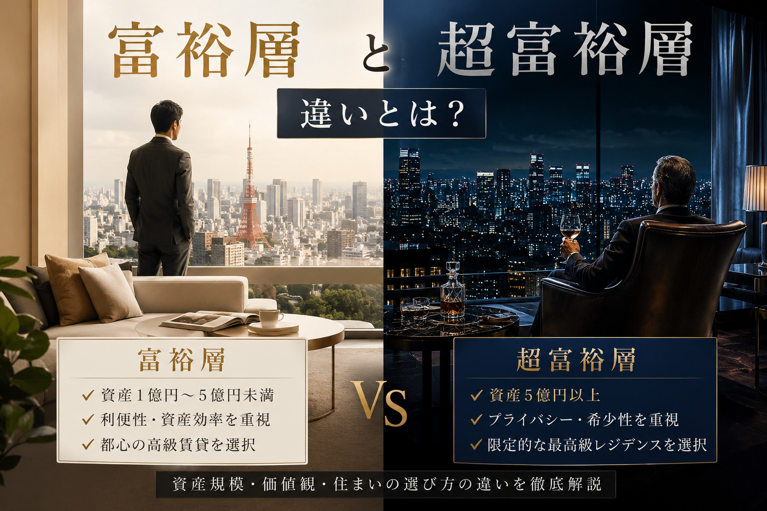 富裕層と超富裕層の違いとは？資産規模や割合、高級賃貸との関係...の画像