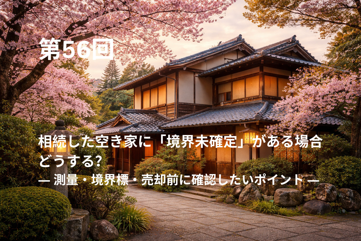 相続した空き家に「境界未確定」がある場合どうする？ ― 測量...の画像