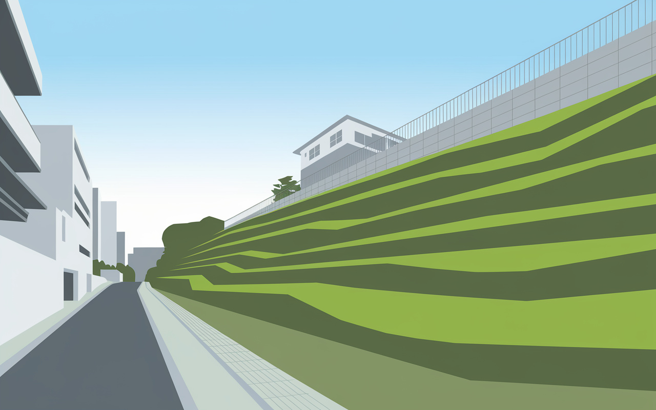高崎市で崖地に家を建てる前に知るべき崖地条例！斜面との距離や...の画像
