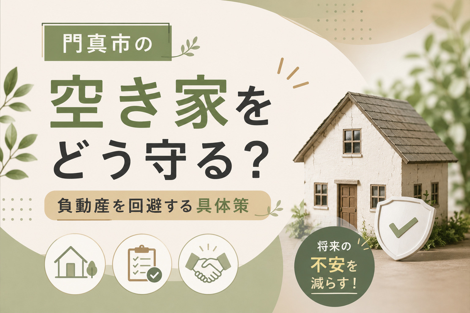 門真市の空き家をどう守る？負動産を回避する具体策を解説の画像