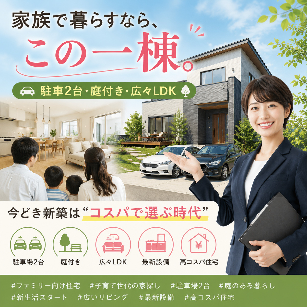 新築戸建てで賃貸脱出を叶える家探し術？建売住宅で住宅ローン相...の画像