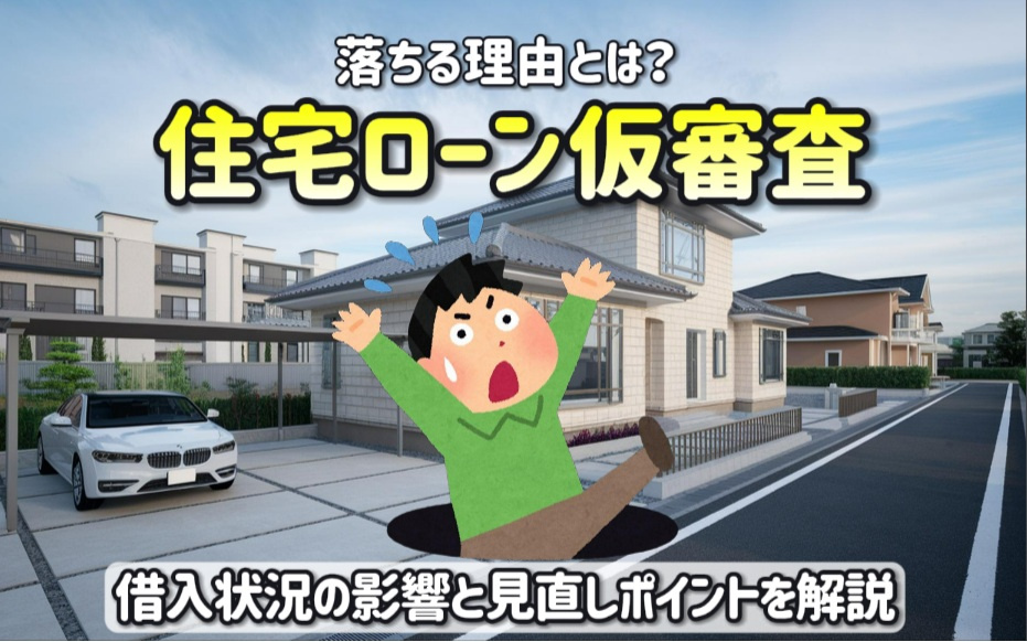 住宅ローン仮審査で審査に落ちる理由は？借入状況の影響と見直し...の画像