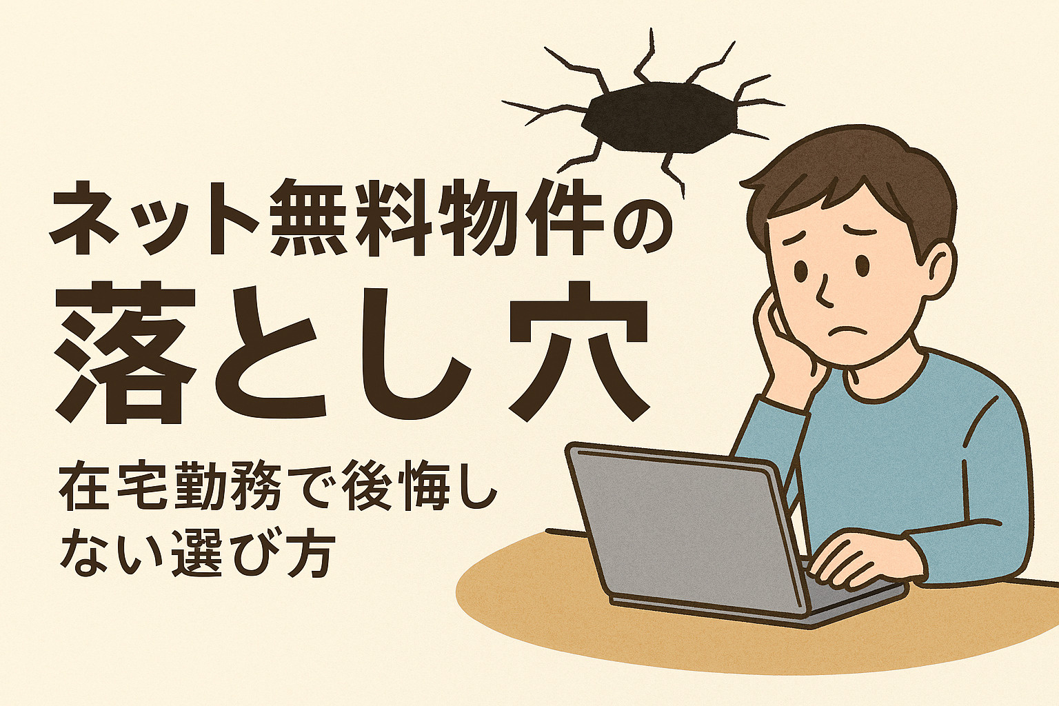 ネット無料物件の落とし穴｜在宅勤務で後悔しない選び方の画像