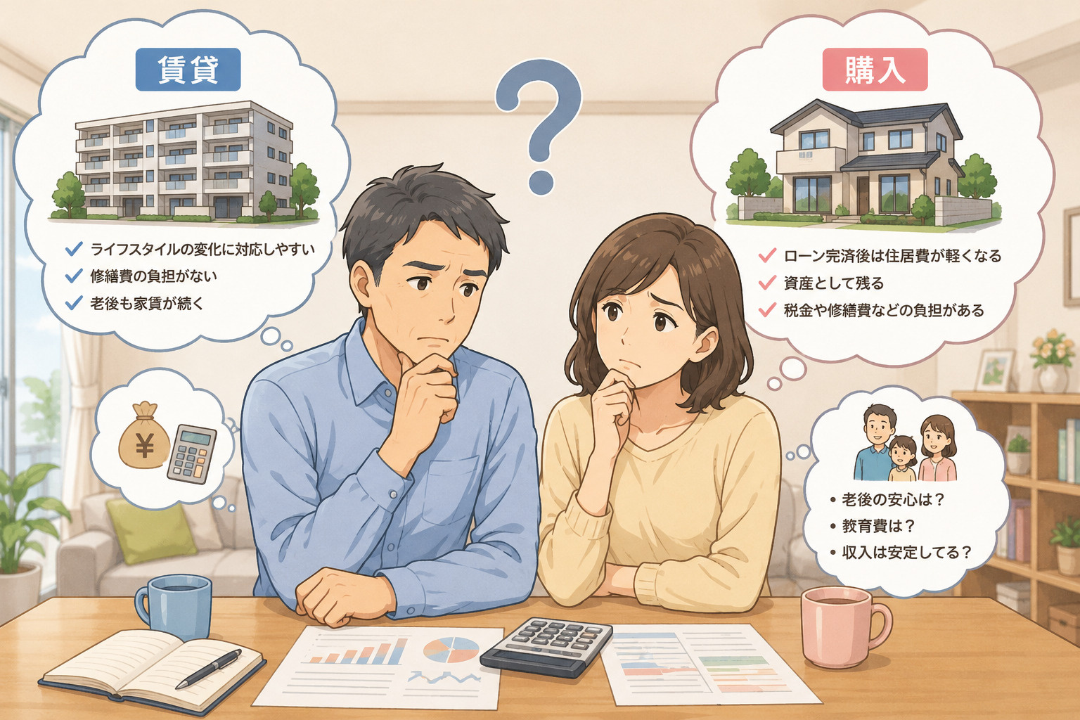 賃貸と購入どっちが良い？40代夫婦目線で後悔しないための判断...の画像