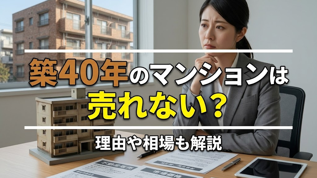 築40年のマンションは売れない？理由や相場も解説の画像