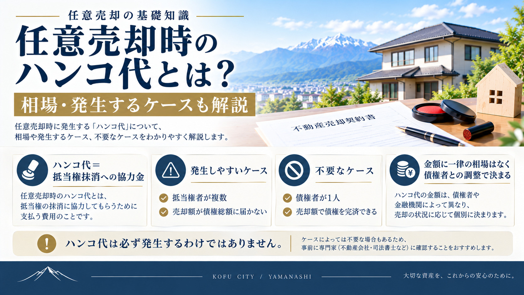 任意売却時のハンコ代とは？相場・発生するケースも解説の画像