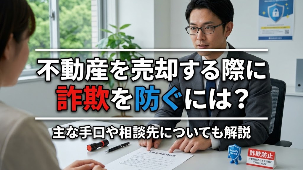 不動産を売却する際に詐欺を防ぐには？主な手口や相談先について...の画像