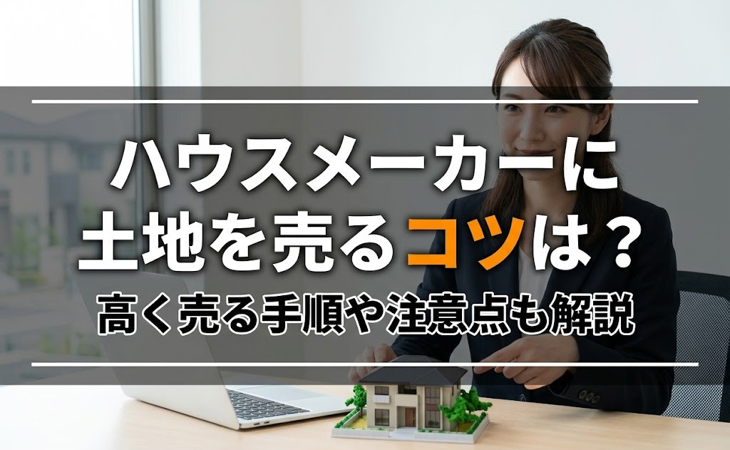 ハウスメーカーに土地を売るコツは？高く売る手順や注意点も解説...の画像
