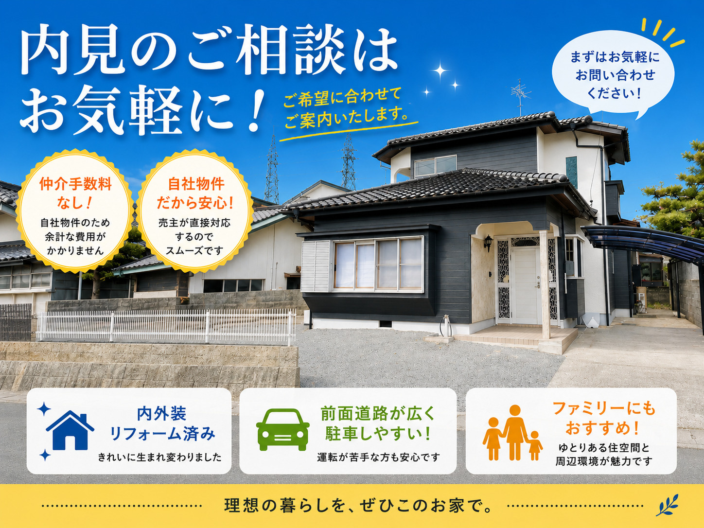 東際波にある綺麗な２階建てです！の画像