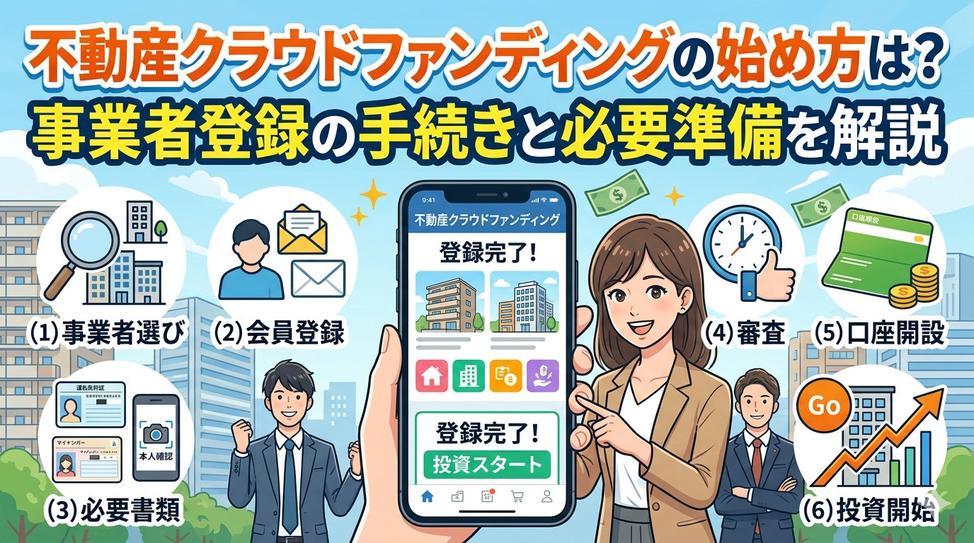不動産クラウドファンディングの始め方は？事業者登録の手続きと...の画像