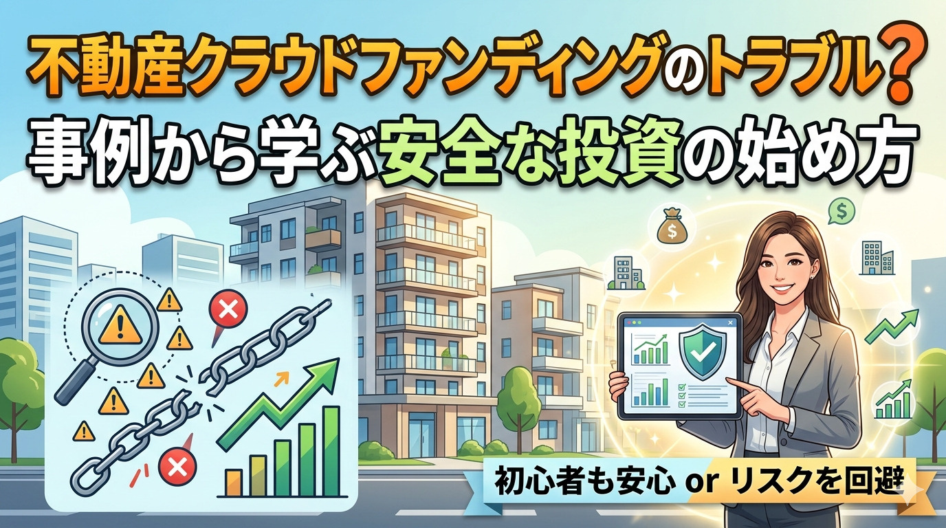 不動産クラウドファンディングのトラブル？事例から学ぶ安全な投...の画像