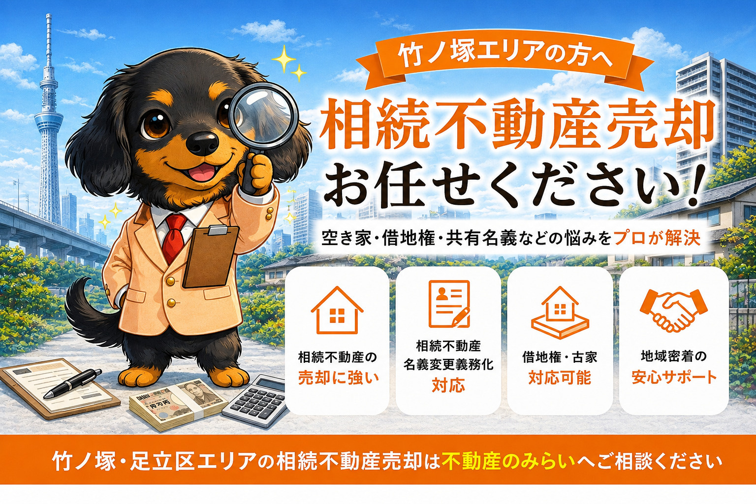 【竹ノ塚 相続不動産売却】相続した空き家を放置していませんか...の画像