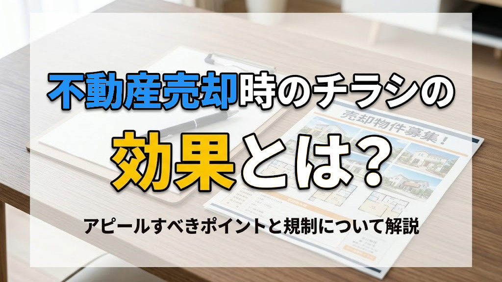 不動産売却時のチラシの効果とは？アピールすべきポイントと規制...の画像