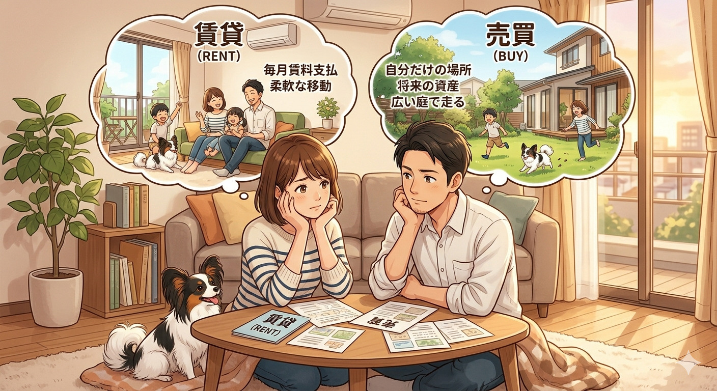 賃貸 vs 持ち家（売買）どちらがベスト？メリット・デメリッ...の画像