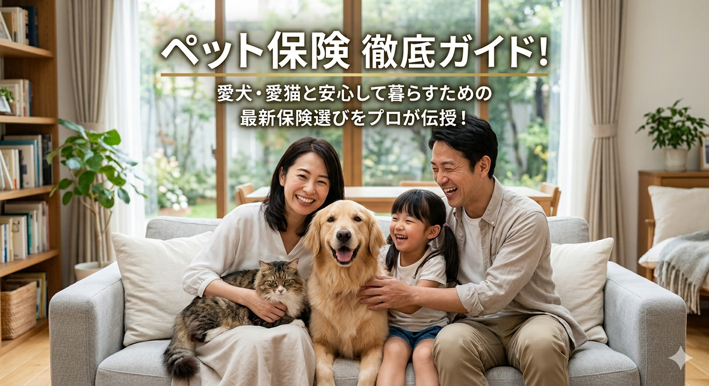 ペット保険の選び方完全ガイド｜犬・猫の医療費と補償タイプを徹...の画像