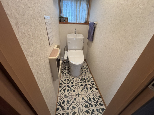 トイレのクッションフロア交換工事の画像