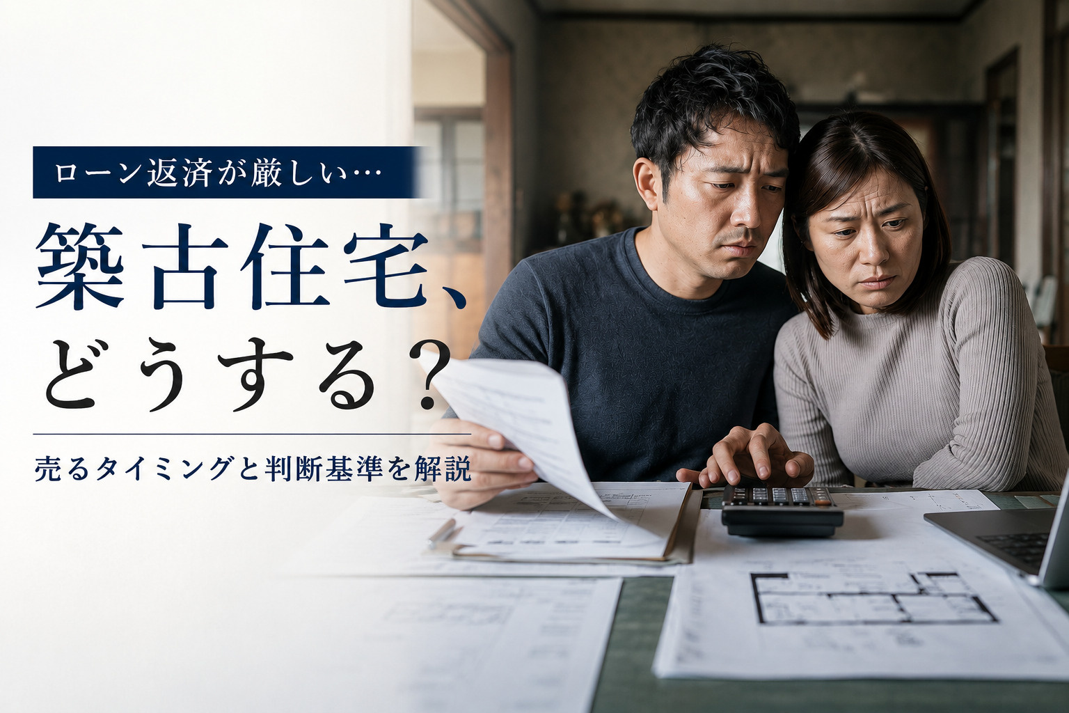 ローン返済が厳しい築古住宅の対処法とは？売るタイミングと判断...の画像