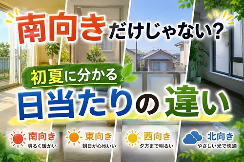 南向きだけじゃない？初夏に分かる“日当たりの違い”とはの画像