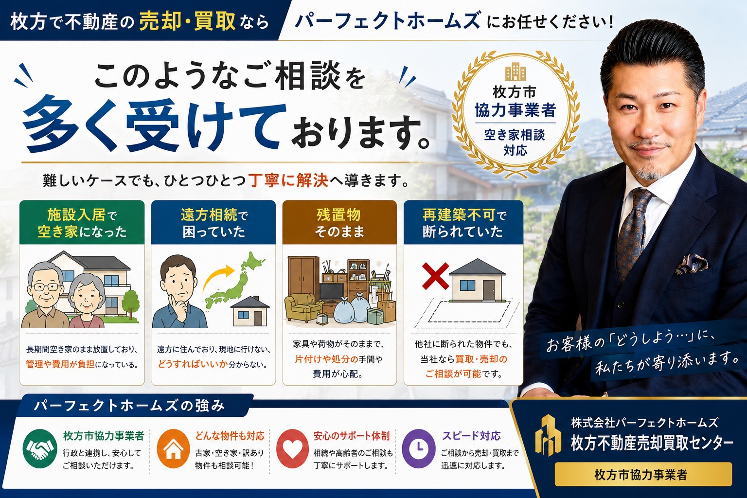 パーフェクトホームズの実際に受けている相談内容とは？再建築不...の画像